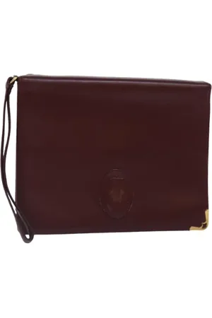 Cartier Pre-owned, Kobieta, Czerwony, ONE SIZE, Skóra, Pre-owned Leather clutches