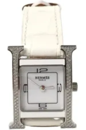 Hermès Pre-owned, Kobieta, Biały, ONE SIZE, Skóra, Pre-owned Leather watches