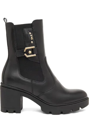 Nero Giardini Buty, Kobieta, Czarny, 36 EU, Czarne Botki, Włoskie Rzemiosło