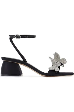 SOPHIA WEBSTER Buty, Kobieta, Czarny, 38 EU, Czarne Sandały Saw 24036