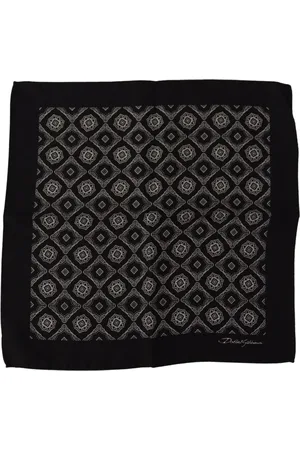 Dolce & Gabbana Akcesoria, Mężczyzna, Czarny, ONE SIZE, Elegancki jedwabny kieszonkowy kwadrat