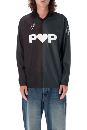 Pop Trading Company Koszulki, Mężczyzna, Wielobarwność, XL, Koszulka piłkarska Szara Zielona Aw 24