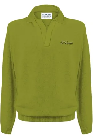 MC2 SAINT BARTH Koszulki, Mężczyzna, Zielony, L, Zielone T-shirty i Pola