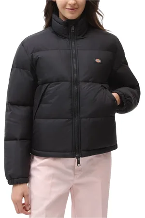 Dickies Kurtki, Kobieta, Czarny, S, Poliester, Kurtka Puchowa Alatna dla Kobiet