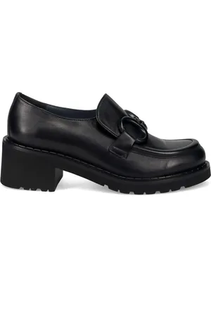 Calpierre Buty, Kobieta, Czarny, 40 EU, Czarne skórzane mokasyny