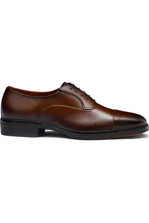 santoni Buty, Mężczyzna, brązowy, 42 1/2 EU, Skóra, Brązowe skórzane sneakersy z podeszwą Ptera