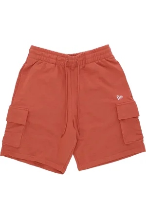 New Era Szorty, Mężczyzna, Czerwony, S, Krótkie Spodenki Cargo Ceglasty/Biały
