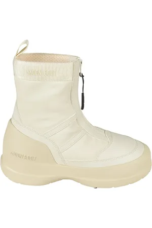Moon Boot Buty, Kobieta, Biały, 38 EU, Białe Zimowe Buty