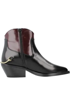 Alpe Buty, Kobieta, Czarny, 38 EU, Stylowe Cowboy Botki dla Kobiet