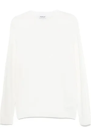 Dondup Swetry, Mężczyzna, Beżowy, 2XL, Wełna, Kremowy Sweter