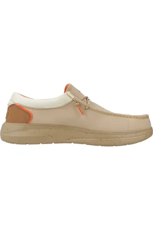 Hey dude Buty, Mężczyzna, Beżowy, 43 EU, Zamsz, Buty wiązane w stylu zamszowym