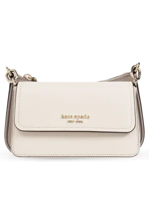 Kate Spade Torebki, Kobieta, Beżowy, ONE SIZE, Skóra, Podwójna torba na ramię