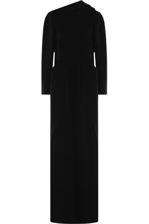 Balenciaga Sukienki, Kobieta, Czarny, S, Len, Sukienka w stylu peleryny