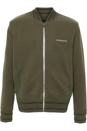 Givenchy Kurtki, Mężczyzna, Zielony, L, Wełna, Zielona wełniana kurtka z gwiazdami 4G