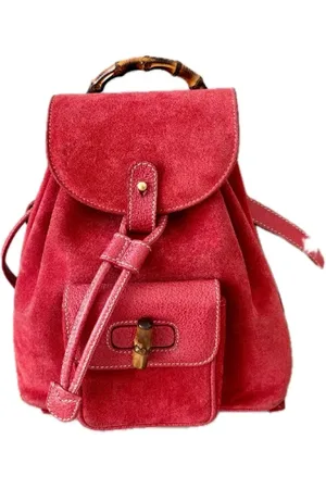Gucci Pre-owned, Kobieta, Czerwony, ONE SIZE, Zamsz, Pre-owned Leather gucci-bags