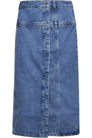 STINE GOYA Spódnice, Kobieta, Niebieski, L, Denim, Eleganckie Spódnice Kolekcja
