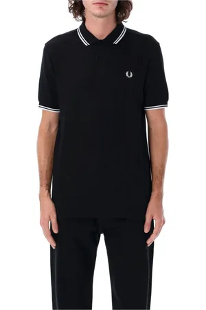 Comme des Garçons Koszulki, Mężczyzna, Czarny, L, Bawełna, Czarna Koszulka Polo Strong Will Aw 24
