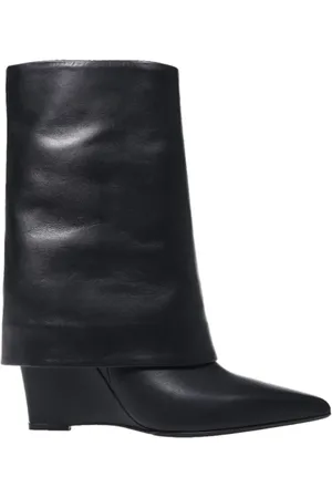 SERGIO LEVANTESI Buty, Kobieta, Czarny, 36 EU, Eleganckie Botki Podnoszą Styl