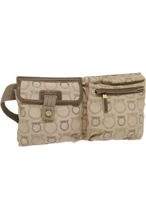 Salvatore Ferragamo Pre-owned, Kobieta, Beżowy, ONE SIZE, Pre-owned Canvas crossbody-bags