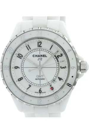 CHANEL Pre-owned, Mężczyzna, Biały, ONE SIZE, Pre-owned Fabric watches