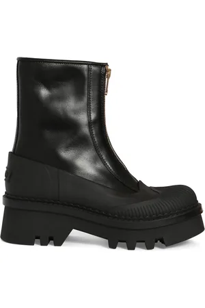 Chloé Buty, Kobieta, Czarny, 40 EU, Czarne Skórzane Botki