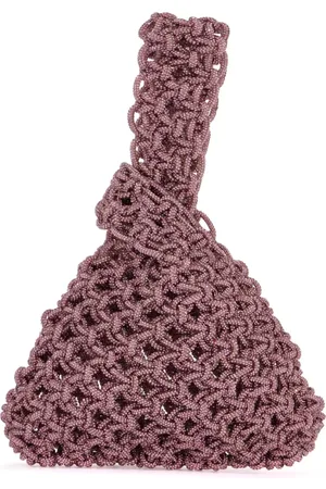 Hibourama Torebki, Kobieta, Różowy, ONE SIZE, Kryształowy Węzeł Mini Torba