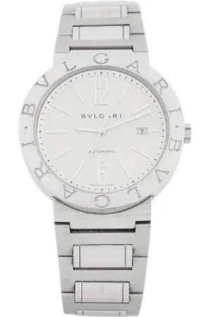 Bvlgari Pre-owned, Mężczyzna, Szary, ONE SIZE, Pre-owned Stainless Steel watches