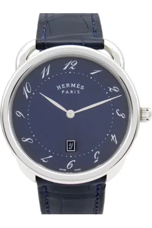 Hermès Pre-owned, Mężczyzna, Niebieski, ONE SIZE, Pre-owned Stainless Steel watches