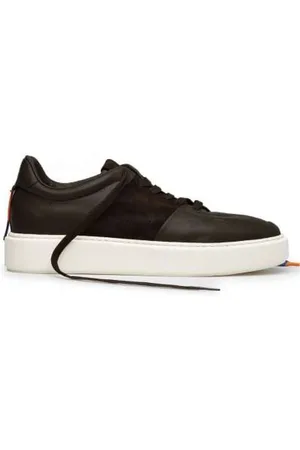 Barracuda Buty, Mężczyzna, Czarny, 41 EU, Zamsz, Kolorowe Skórzane Sneakersy z Paskiem z Zamszu