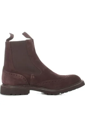 TRICKERS Buty, Mężczyzna, brązowy, 43 EU, Zamsz, Kawowa Skórzana Bota Vilite