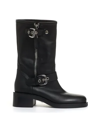Strategia Buty, Kobieta, Czarny, 37 EU, Czarny Skórzane Motocyklowe Buty