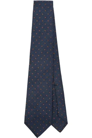 BARBA Akcesoria, Mężczyzna, Niebieski, ONE SIZE, Granatowe Kropki Samodzielne Wiązanie