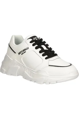 Roberto Cavalli Buty, Mężczyzna, Biały, 42 EU, Sneakers