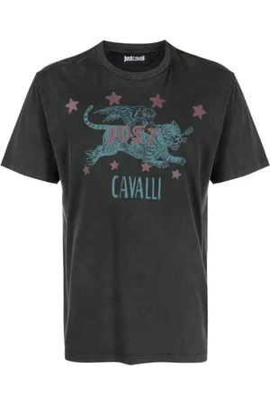 Roberto Cavalli Koszulki, Mężczyzna, Czarny, S, Koszulki i Polosy
