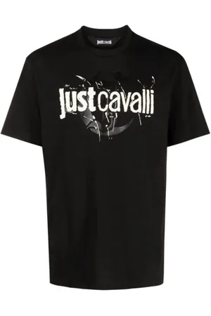 Roberto Cavalli Koszulki, Mężczyzna, Czarny, M, Koszulki i Polosy