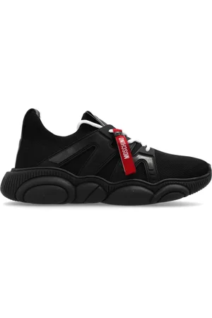 Moschino Buty, Mężczyzna, Czarny, 42 EU, Len, Buty sportowe z logo