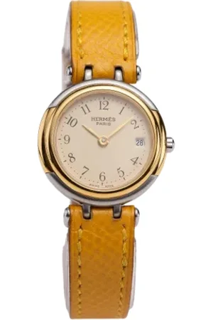 Hermès Pre-owned, Kobieta, Żółty, ONE SIZE, Pre-owned Stainless Steel watches