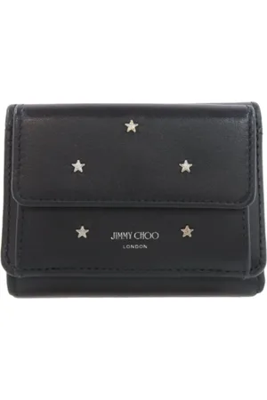 Jimmy Choo Pre-owned, Kobieta, Czarny, ONE SIZE, Pre-owned skórzane portfele