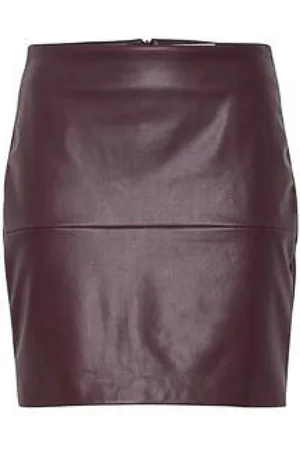 Ichi Spódnice, Kobieta, brązowy, L, Spódnice Port Royale | Freewear Czerwony