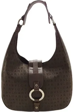 Bvlgari Pre-owned, Kobieta, brązowy, ONE SIZE, Pre-owned Canvas shoulder-bags