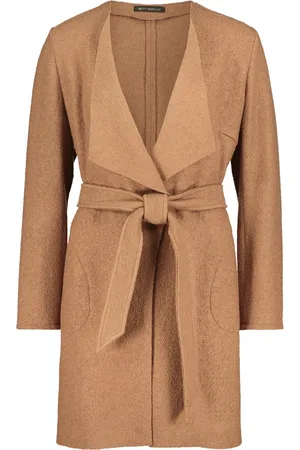 Betty Barclay Płaszcze, Kobieta, brązowy, 2XL, Casual wełniana kurtka