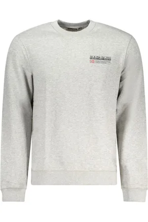Napapijri Bluzy, Mężczyzna, Szary, 2XL, Szara Bawełniana Sweter