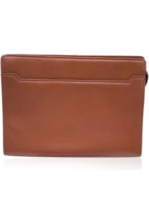 Saint Laurent Pre-owned, Kobieta, brązowy, ONE SIZE, Pre-owned Leather clutches