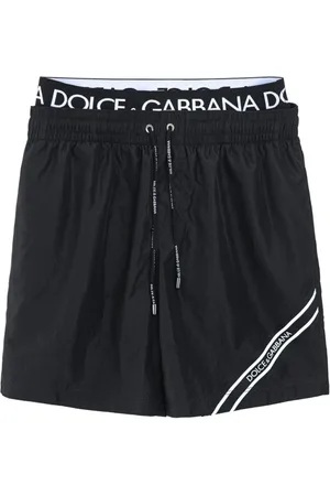 Dolce & Gabbana Stroje kąpielowe, Mężczyzna, Czarny, S, Nowoczesne Czarne Kąpielówki z Poliestru dla Mężczyzn