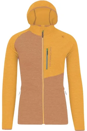 Karpos Sport, Mężczyzna, Pomarańczowy, 2XL, Poliester, Pomarańczowy Sweter z Zamkiem i Kapturem
