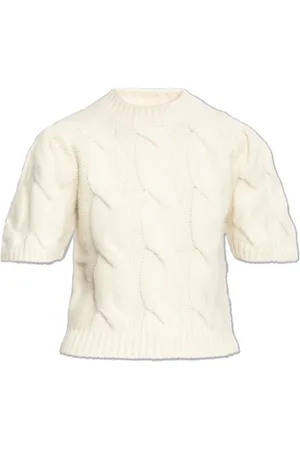 ANINE BING Swetry, Kobieta, Beżowy, S, Nylon, Top `Brittany`