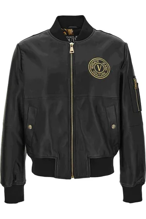 VERSACE Kurtki, Mężczyzna, Czarny, S, Płaszcze Czarny
