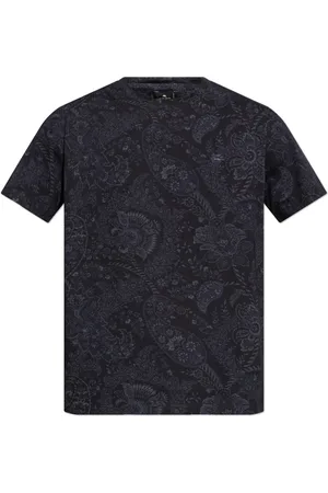 Etro Koszulki, Mężczyzna, Niebieski, 3XL, Bawełniany t-shirt