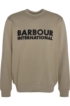 Barbour Bluzy, Mężczyzna, Zielony, S, Bawełna, Bluza z logo Otis Brindle