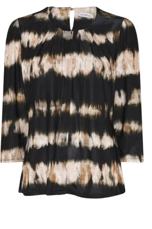 In Front Bluzki, Kobieta, Wielobarwność, M, Marcia Blouse 3/4 Rękawy Czarny